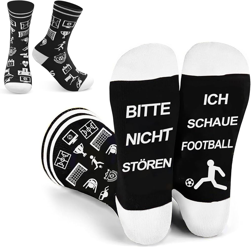 Ronronner Calcetines de fútbol para hombre, calcetines de fútbol, regalos para hombres, divertidos artículos para aficionados al fútbol, regalos para aficionados al fútbol, calcetines de fútbol,