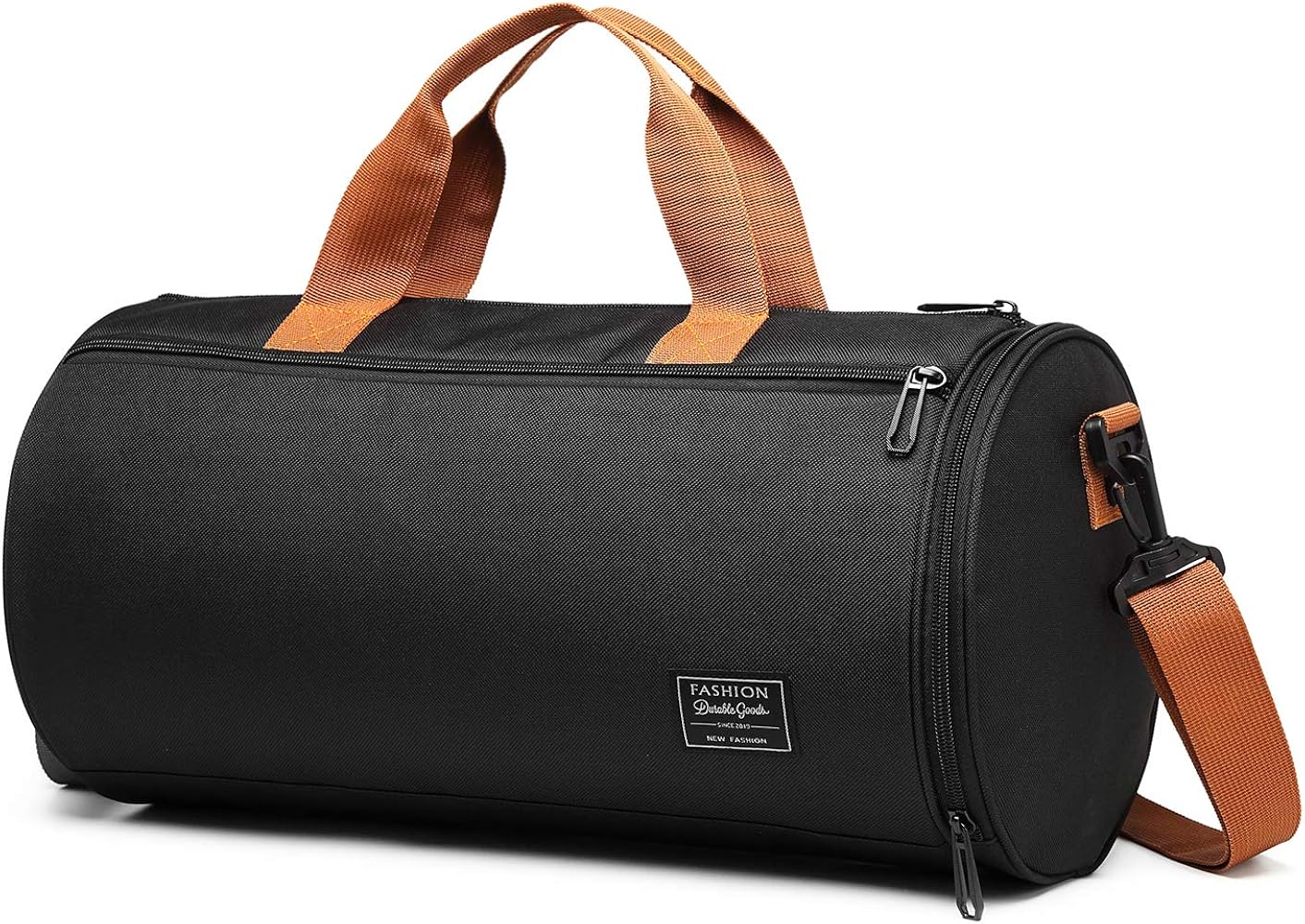 Opetdo Bolsa Deporte Fitness/Bolsa Deporte Gimnasio + Mochila Función y Compartimento para Zapatos - Eparada Seco y Humedo (Negro)