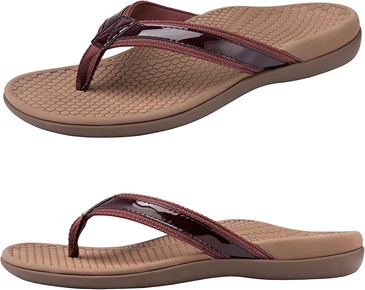 Everhealth Sandalias Ortopédicas para Mujer con Soporte de Arco para Reducir el Estrés en los Pies, las Articulaciones y la Espalda, Alivio del Dolor de Pies, Chanclas Sandalias de Playa Exteriores