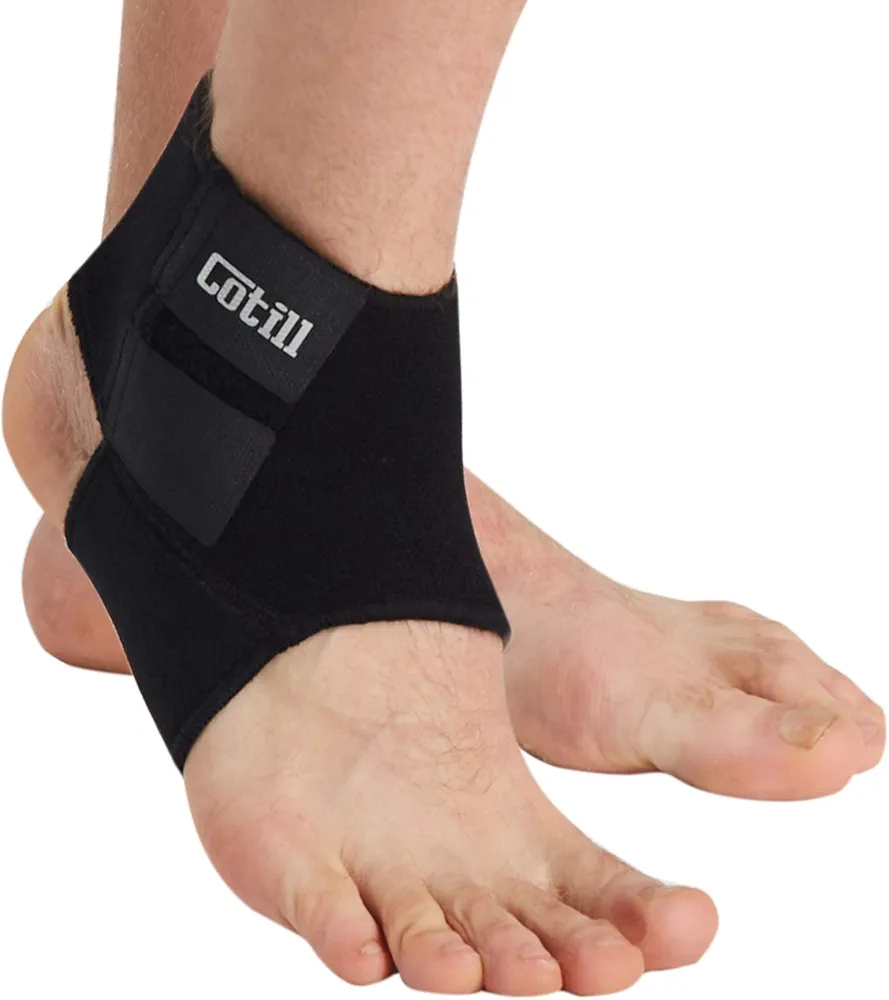 Cotill Tobillera, tobillera ajustable multiusos y compresión transpirable – Tobillera para deportes, dolor de articulaciones, esguinces fatiga