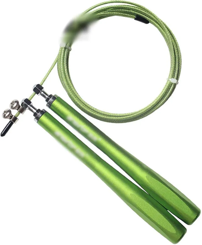 Minicocock Aleación del Metal de Aluminio Teniendo Velocidad de la manija de Alambre Cuerda de Saltar Especial Aptitud Artículos Deportivos (Color : Green)