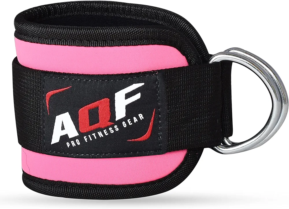 AQF Tobilleras Deportivas para Cable Máquinas Entrenamientos Pesas para Tobillos Correas para Poleas con Doble Anillo para Ejercicios De Piernas (ARTÍCULO Individual)