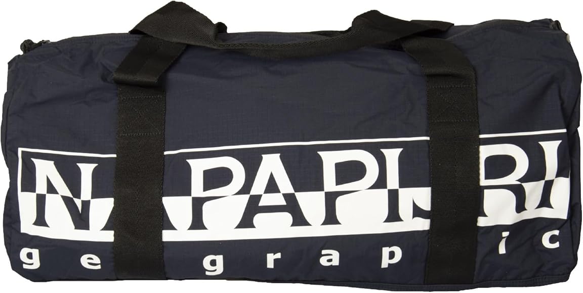 NAPAPIJRI Bolsa de Viaje Bolsa de Deporte de Gimnasio con Logotipo Tejido Ligero y Suave artículo NP0A4GIR Hert PKB 59 x 32 x 30 cm (Aproximadamente), 176 BLU Marine, Talla única