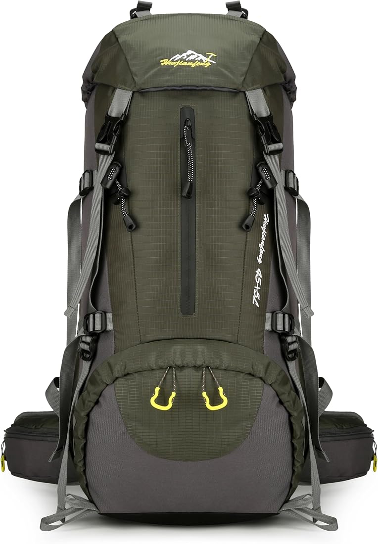 MYMM Mochila de 50/80L, Ideal para Deportes al Aire Libre, Senderismo, Trekking, Camping Travel, Escalada. Bolso Impermeable del Alpinismo, Daypacks Que suben del Recorrido