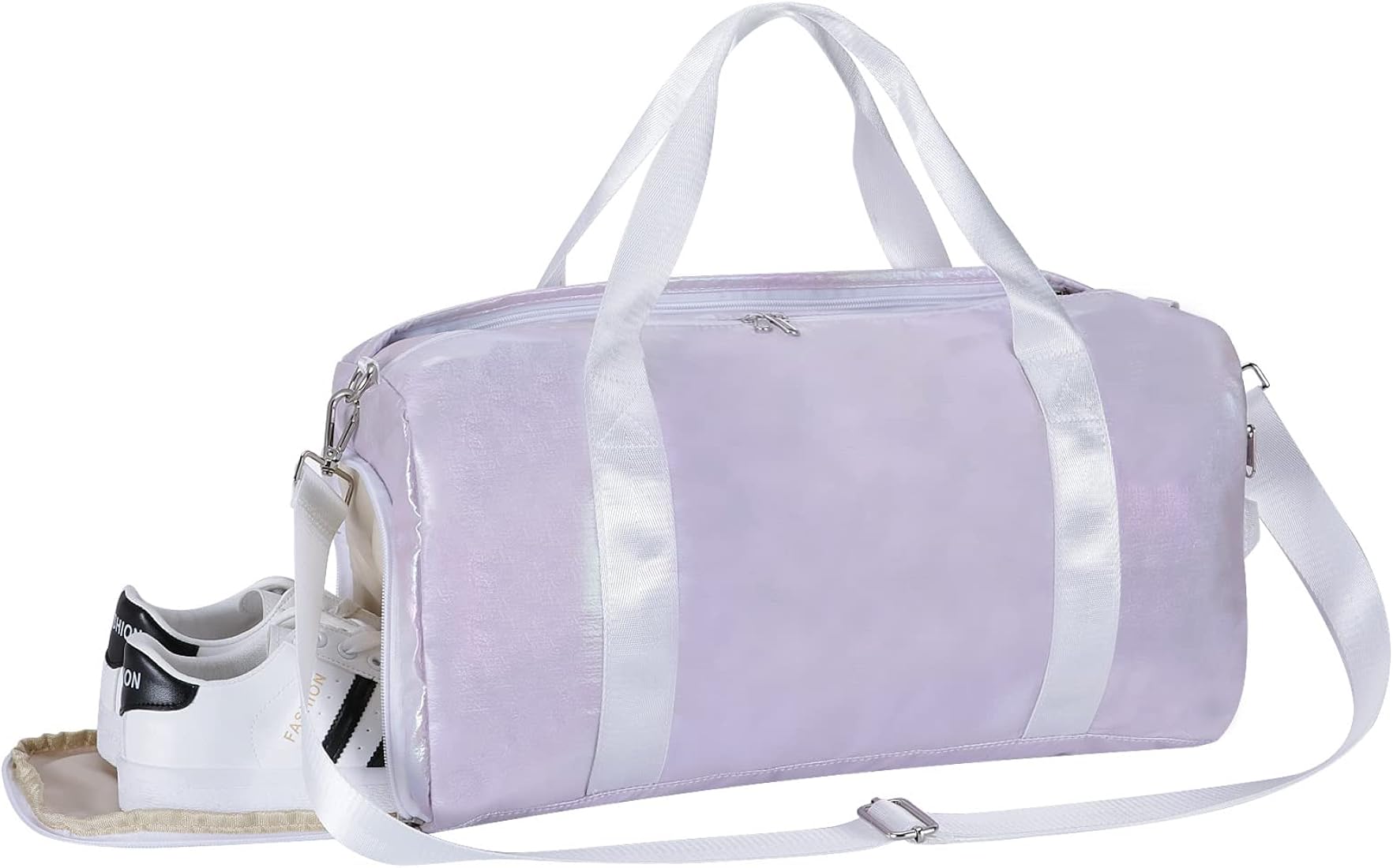 HAWEE Hombre Mujer Bolsa de Viaje Grande Impermeable Bolsa Deporte con Compartimento para Zapatos Plegable Duffel Bag para Gym Fitness Natación Camping Yoga