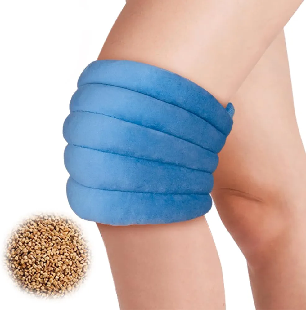 NEWGO Rodilleras térmicas para aliviar el dolor de rodilla y artritis, rigidez muscular y articular, apto para microondas