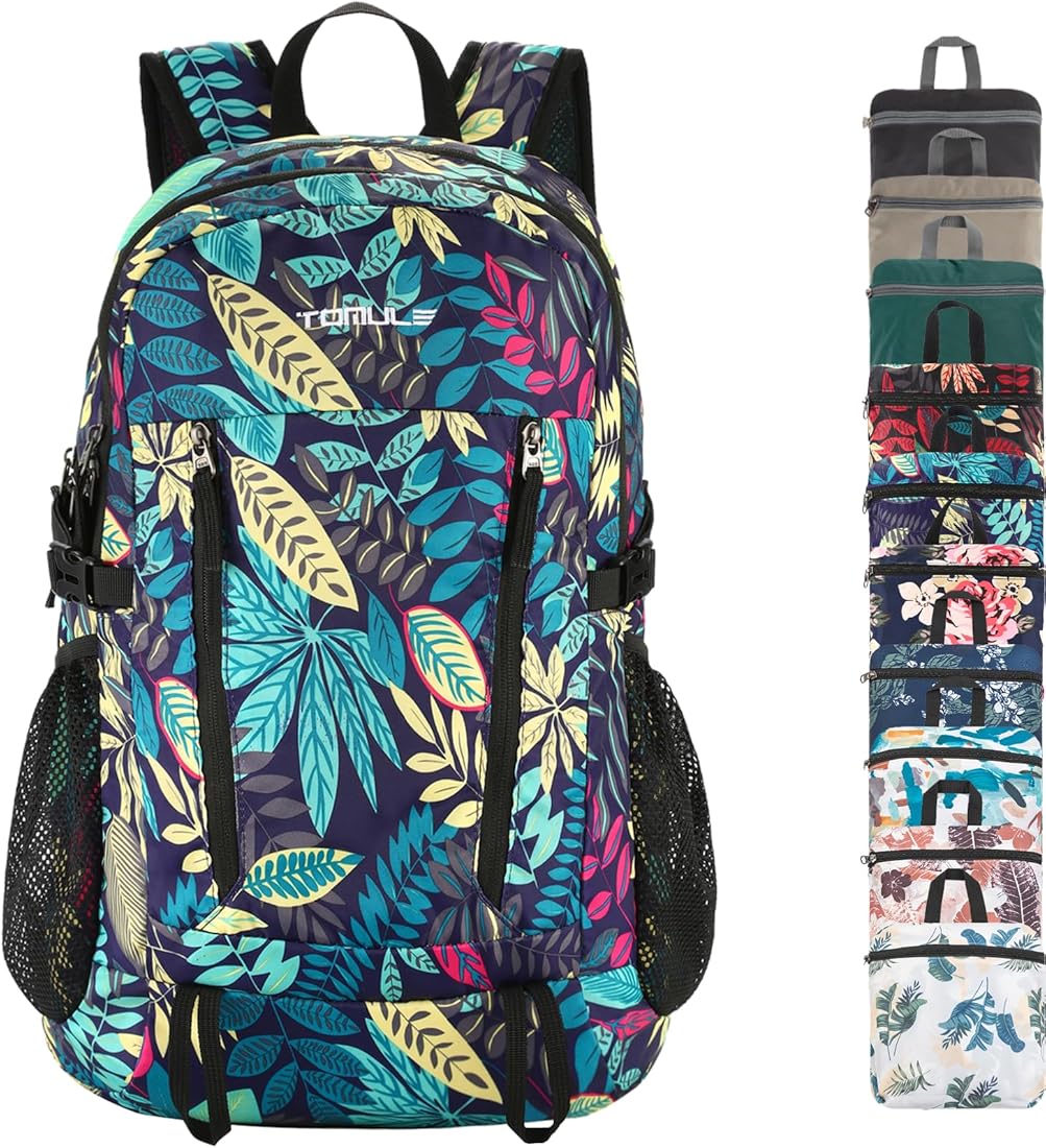 Tomule Mochila Trekking Senderismo Impermeabile Deporte Montana Bicicleta Playa Portatil Plegable Bolsa Viaje Accesorios Trabajo Hombre Trail Mujer Regalo Para Gimnasio Infantil 40L