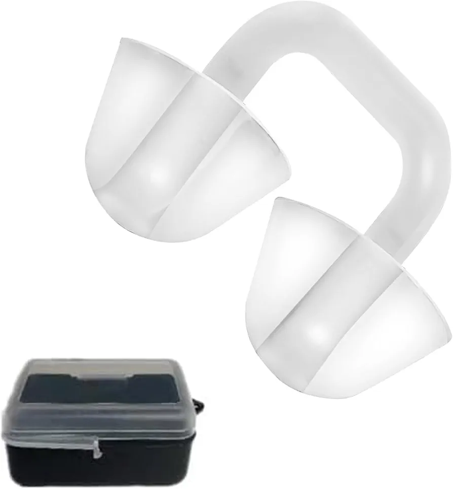 Tinkber 1 Articulo Silicona Impermeable Clip de Nariz, Protector Nasal de Entrenamiento de Nadar, Clip de Nariz para Natación, con Estuche para Surf, Adultos, Niños (Mayores de 7 Años) Principiantes