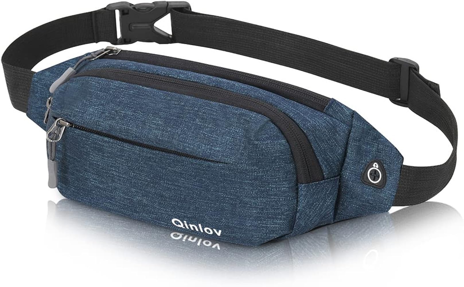 Resistente al Agua riñonera Bolsa de Cintura 4 Bolsillos con Cremallera Bolsa riñonera de Viaje Senderismo al Aire Libre Deporte Vacaciones Dinero Bolsa de Cadera Paquete