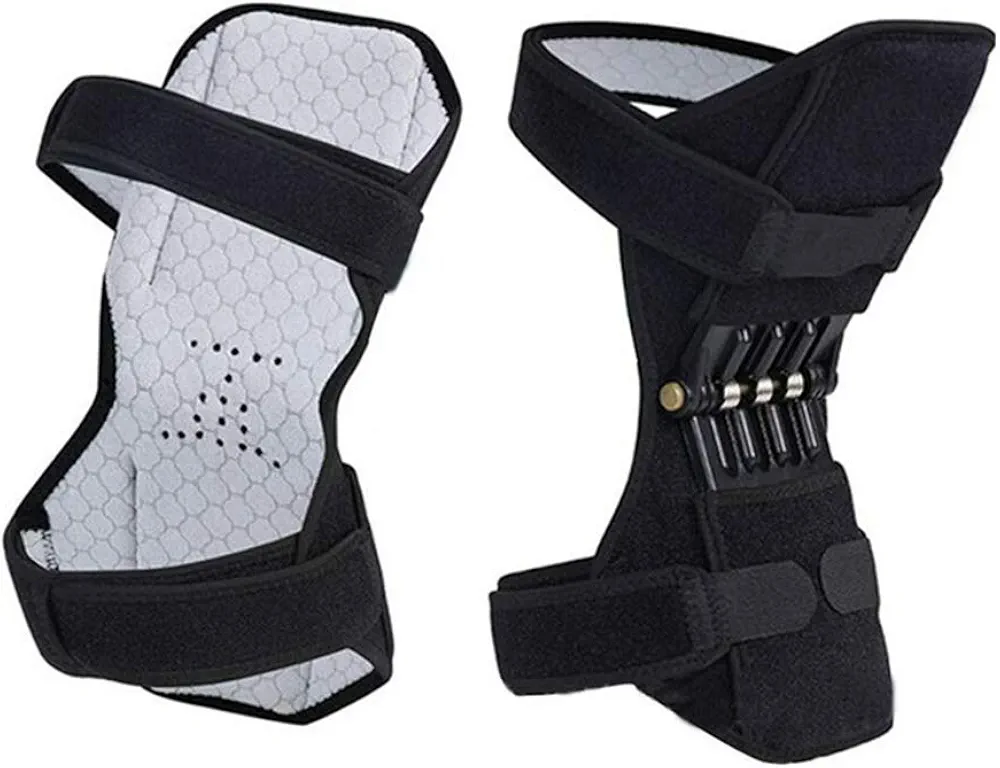 HIMM - Rodillera de apoyo para rodilla, accesorio deportivo para piernas, reduce el dolor, resorte, fuerza elástica para sentadillas, escalada, correr, entrenar